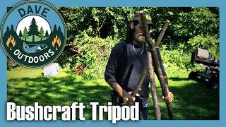 Making A Bushcraft Tripod