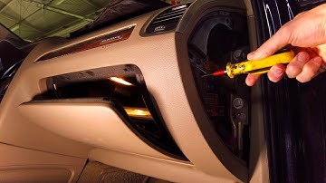 How to manually open Audi electric glovebox (A6 Q7)