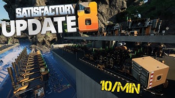 Easy Computer Build!!! 10/minute Alt Recipe - Satisfactory Update 8 - Relaxing Gameplay Series Ep 24