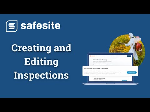 Safesite Desktop - Creating and Editing Inspections