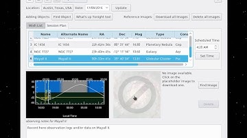 Visual deep-sky observing workflow in KStars