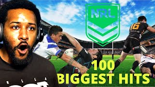 INSANE! | 100 BIGGEST NRL Hits of ALL TIME! | Reaction!