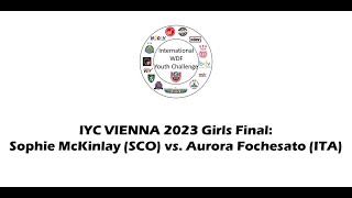 Sophie Mckinlay Vs Aurora Fochesato - Girls Final International Wdf Youth Challenge Vienna 2023