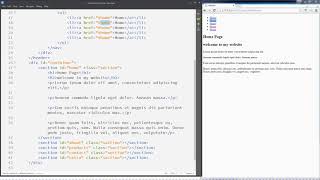 167 build navigation menu and page content