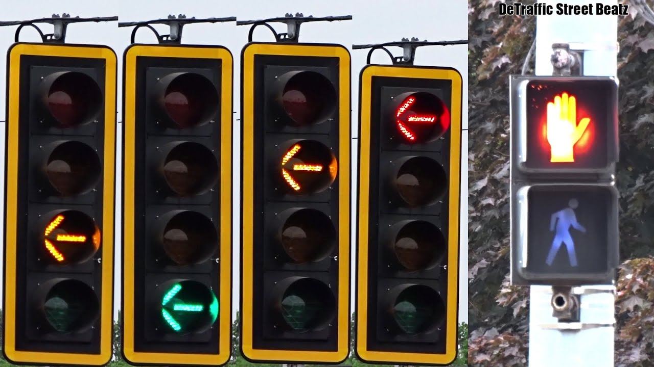 New Black Econolite Flashing Yellow Arrow Traffic Lights 15 Mile