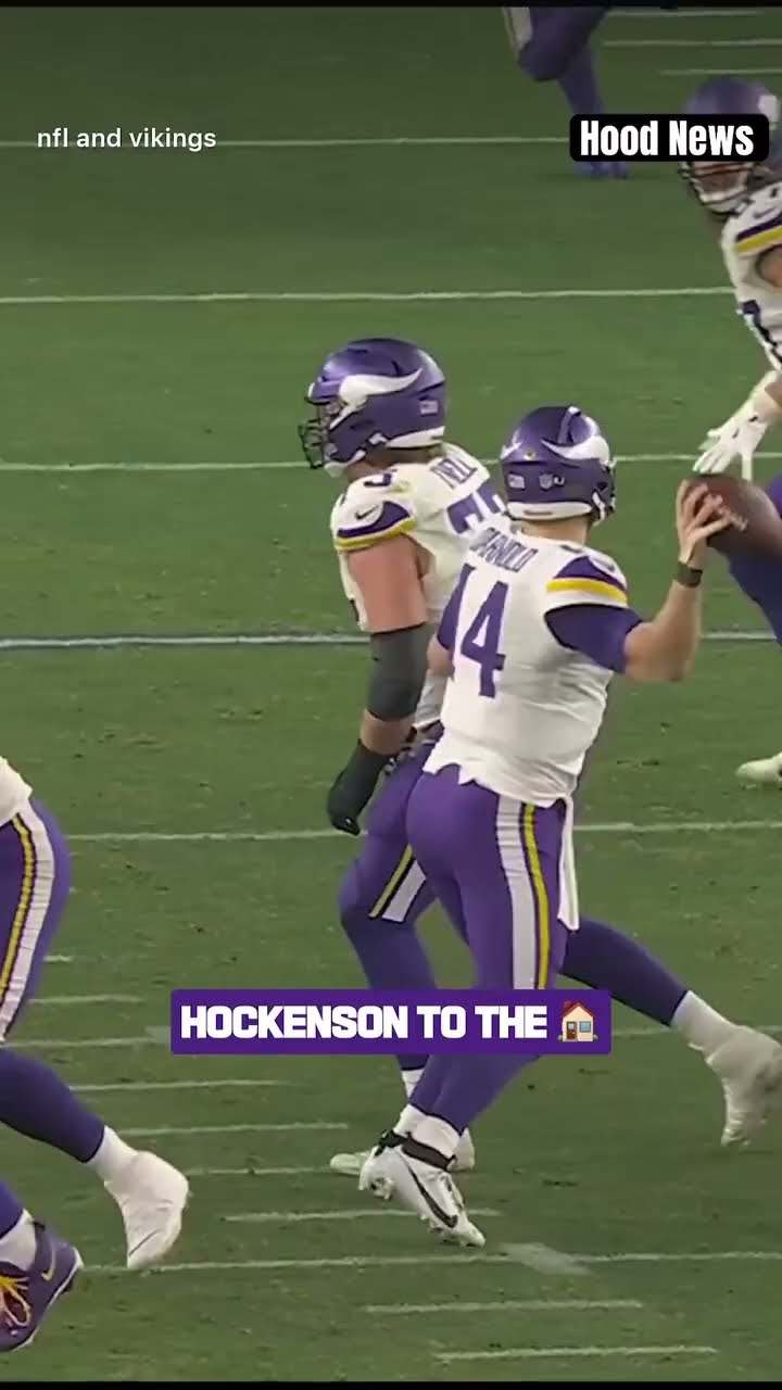 To the house ? #hoodnews #vikings #football #TjHockenson #larams #NFL #touchdown #omg #how #wow #us
