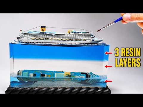 COSTA CONCORDIA (BEFORE and AFTER) DIORAMA/How to make/DIY