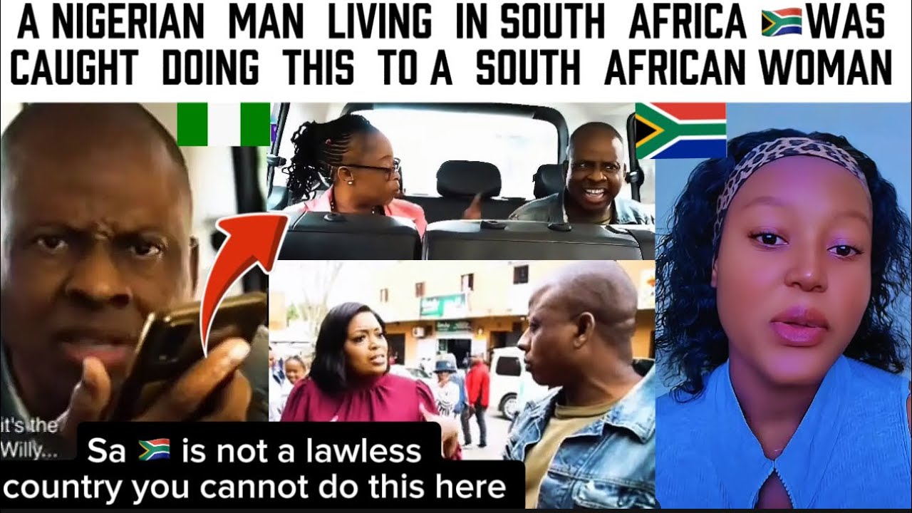 A Nigerian Man Was Caught Doing This To A South African Woman, this is not Acceptable in 🇿🇦🇳🇬￼