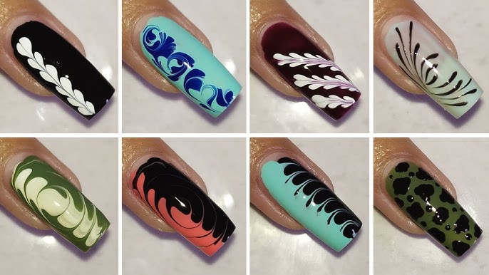 4 Easy nail art designs with dotting tools😱😱