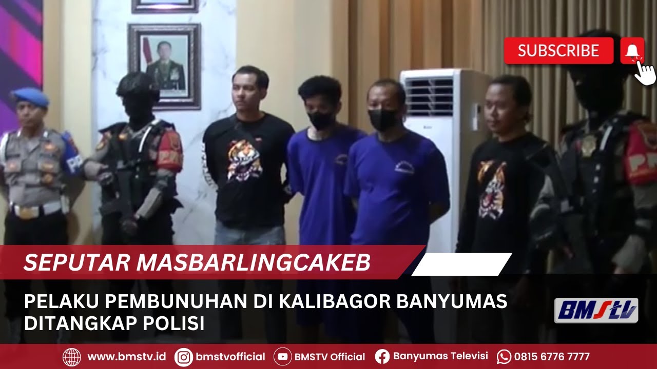 PELAKU PEMBUNUHAN DI KALIBAGOR BANYUMAS DITANGKAP POLISI