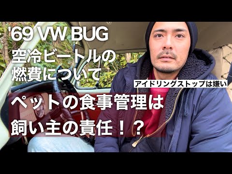 空冷ビートル 旧車の燃費とペットの食事量 Vw Bug Gas Mileage Youtube