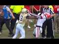 Georgia vs georgia tech fight george pickens ejected for throwing punches