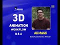 3d animation workflow | الفنان علي مهدي