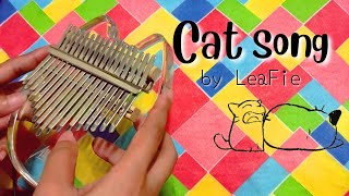 Cat Song ねこのうた By Leafie (Neko Neko Neko) Tiktok Song Kalimba Cover Tabs On Cc Resimi