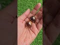 2 Pcs Of Yellow Champagne Colour Faceted Round Moissanite Football Hand made