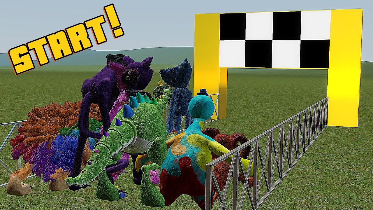 Poppy Playtime Family RACE, Who Wins? | Garry's Mod
