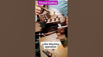 Lathe machine operation-threading#viral #lathe #lathework #engineering #mechanical #thread #tcutting