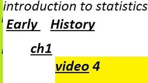 ics statistics part1 ch1 introduction to statistcs video 4 /statsrauf