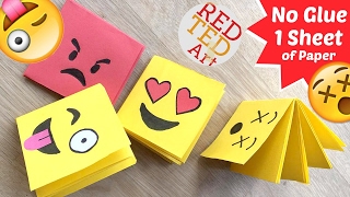 So. you guys loved the no glue mini notebook i did a little while ago.
so thought would adore these easy emoji notebooks too. are square
not...