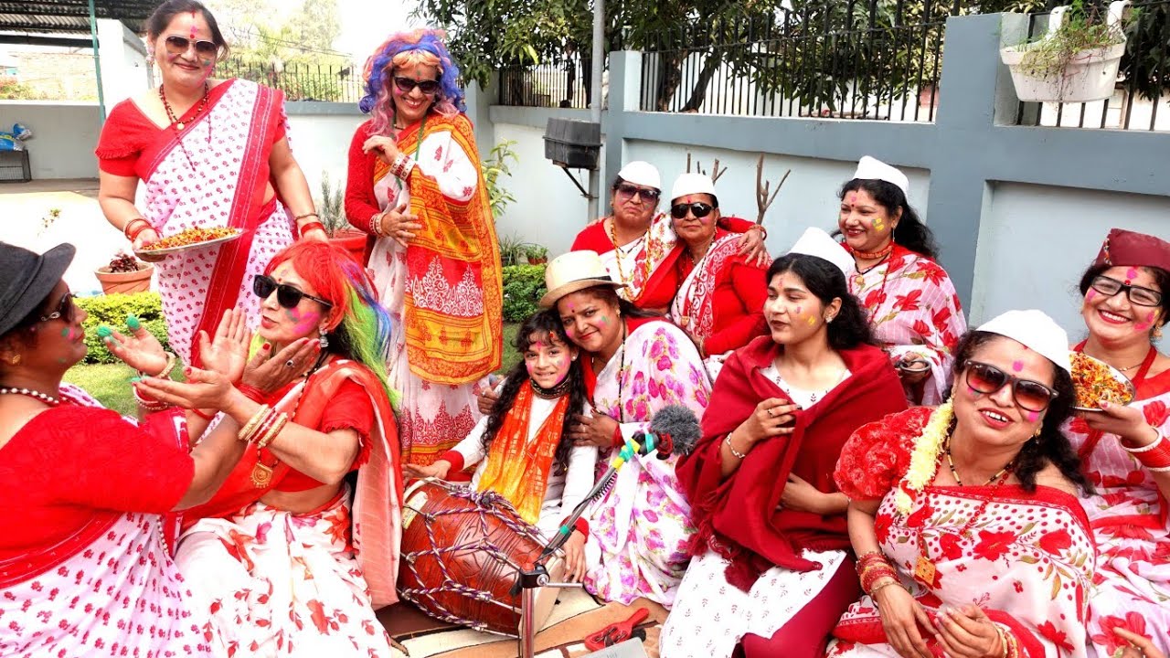 #होलीमिलन2026💃केसरिया रंग किसने डाला किसने डाला गुलाल🪔💐💃