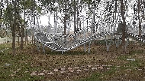 climbing nets for playgrounds canada,rope bridge playground,childrens climbing cargo nets,Chinese