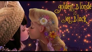 Golden Blond and Jet Black