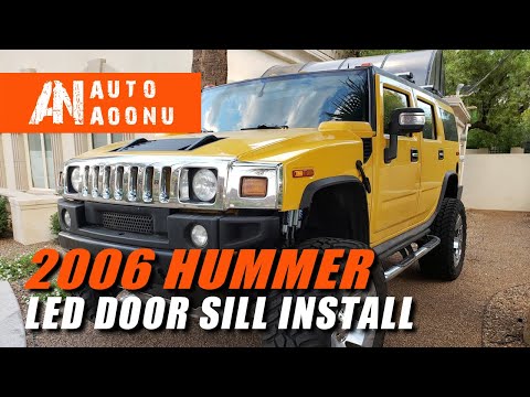 2006 Hummer H2 LED Door Sill Install – AoonuAuto