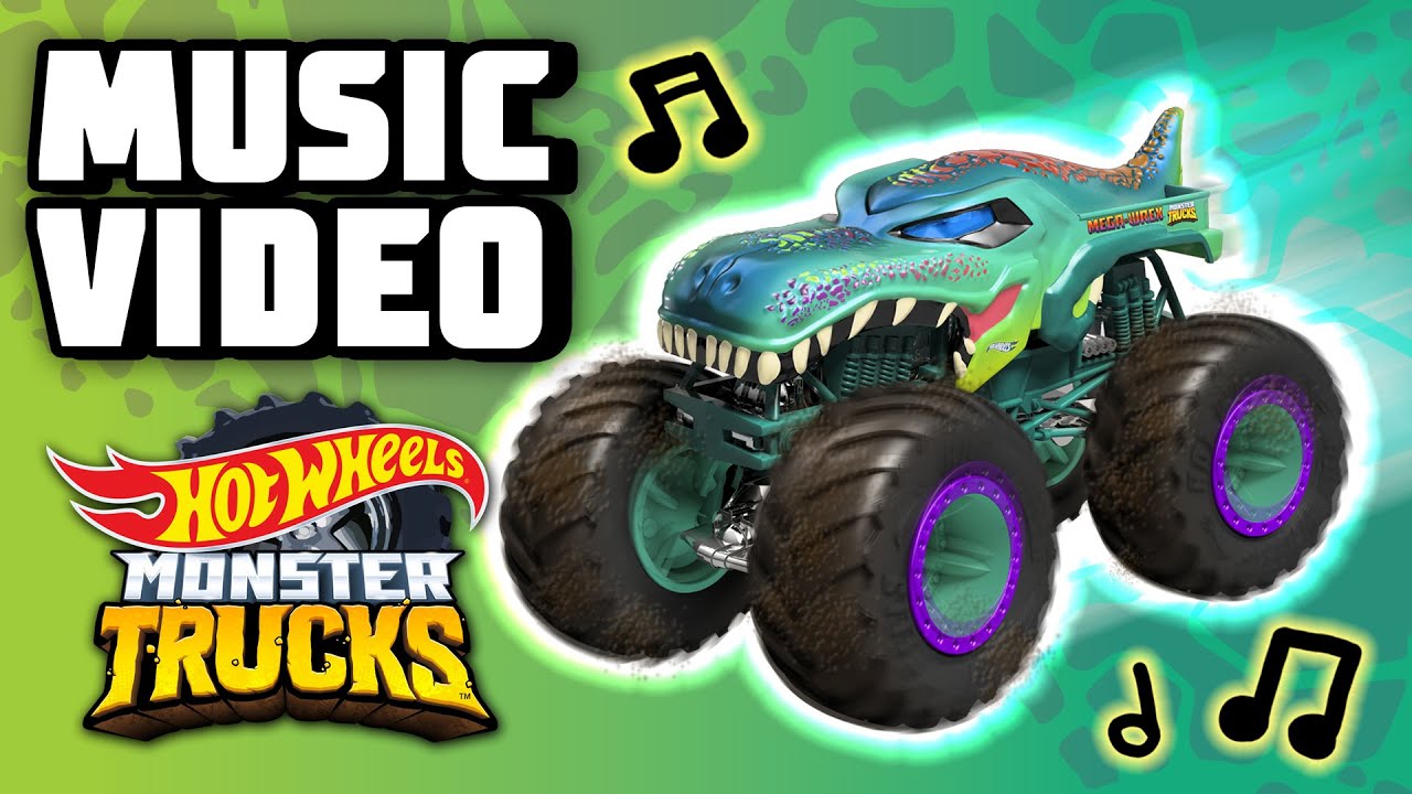 Official MUSIC VIDEO 🎶, Smash and Roar 🦈 ft Monster Truck MEGA WREX