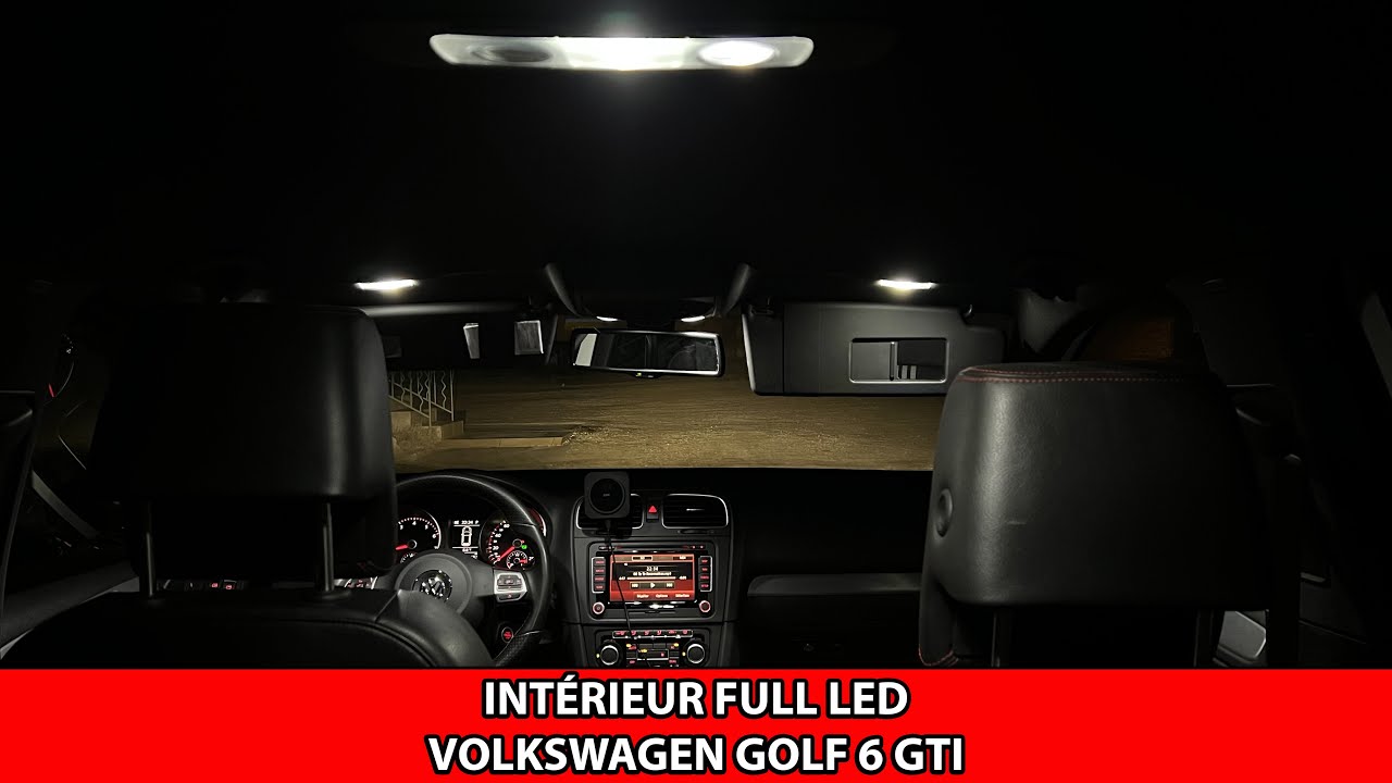 Pour Volkswagen GOLF 7 2 Ampoules LED BLANC Miroirs courtoisie