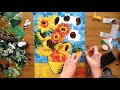 Sped Up Art - A Bright Paper Collage of Van Gogh's 'Sunflowers'