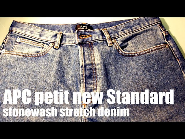 APC PETIT NEW STANDARD stonewash stretch denim - YouTube