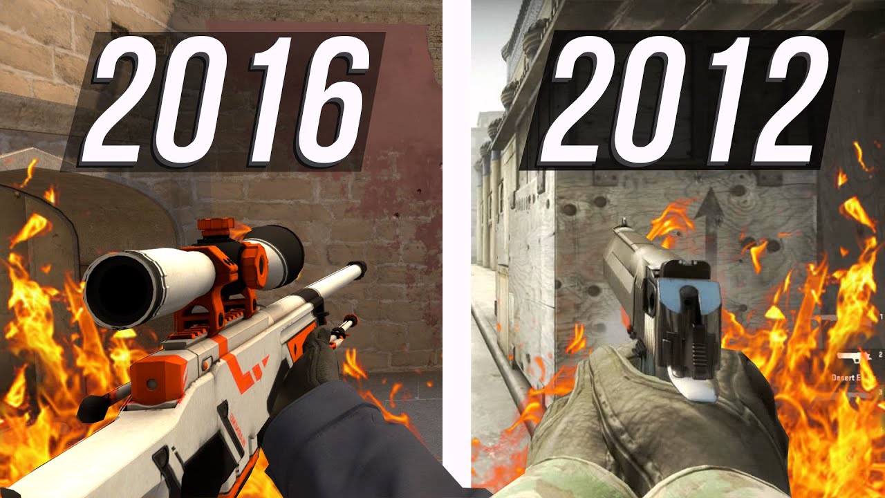 СРАВНЕНИЕ CS:GO 2012 и 2016 - YouTube