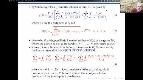 HYDW08 | Prof. Alexander Tovbis | Soliton and Breather Gases for Integrable Equations