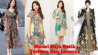 19 MODEL BAJU BATIK dan MODEL  DRESS BLUS LAINNYA YANG MODIS screenshot 5