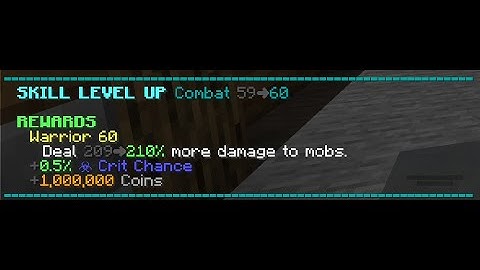 Ending it where it all began: Combat 60 (Hypixel Skyblock)