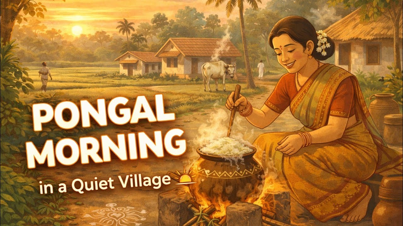  Pongal Day morning routine 🌾 | Peaceful Village Morning Routine & Festival Vibes