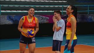 SPORTV| Tandara e Paula Borgo ensinam Fernando Vidotto a jogar vôlei