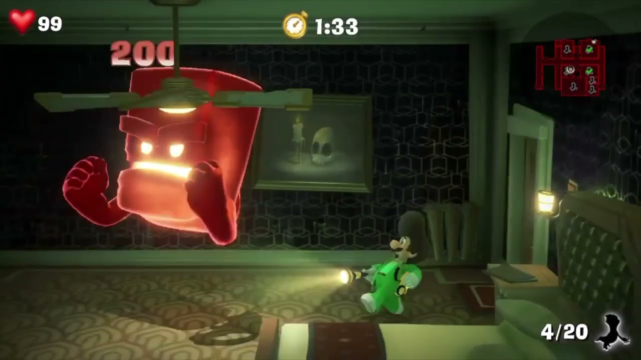 3 Ways to Kill Hammers in 1 Cycle in Luigi's Mansion 3 (3種可1次解決氣呼呼(紅鬼)的方式)