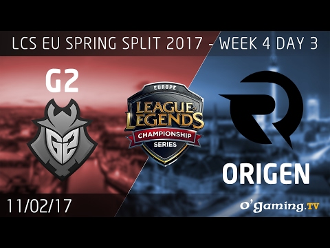 G2 Esports vs Origen - LCS EU Spring Split 2017 - Week 4 Day 3 - League of Legends
