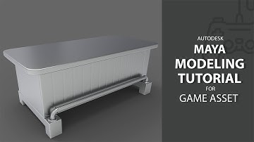 Wooden Bar Table  / Game Asset / 3D Modeling Speed Tutorial In Maya [Part_01]