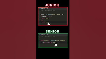 Python Junior vs Senior – Even or Odd Checker 💻🔥 #shorts #python