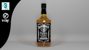 #3D# Jack Daniels bottle Modeling in 3Ds Max| 3D Modeling| Vray