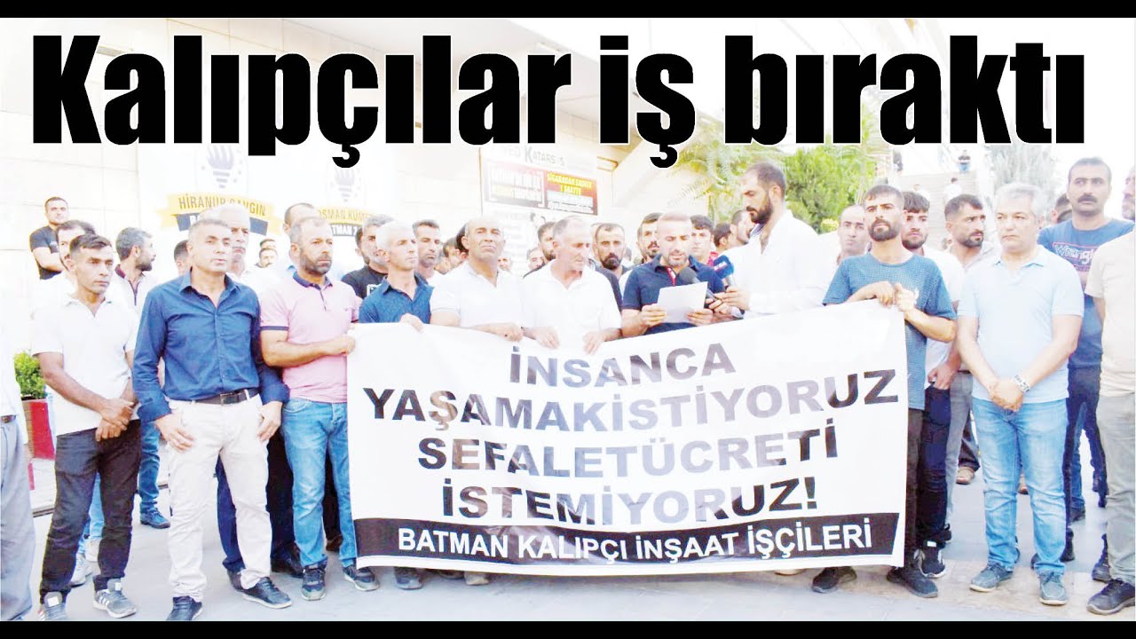 Kalıp&ccedil;ılar iş bıraktı