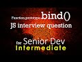 What is Bind? | JS Interview Questions | Intermediate