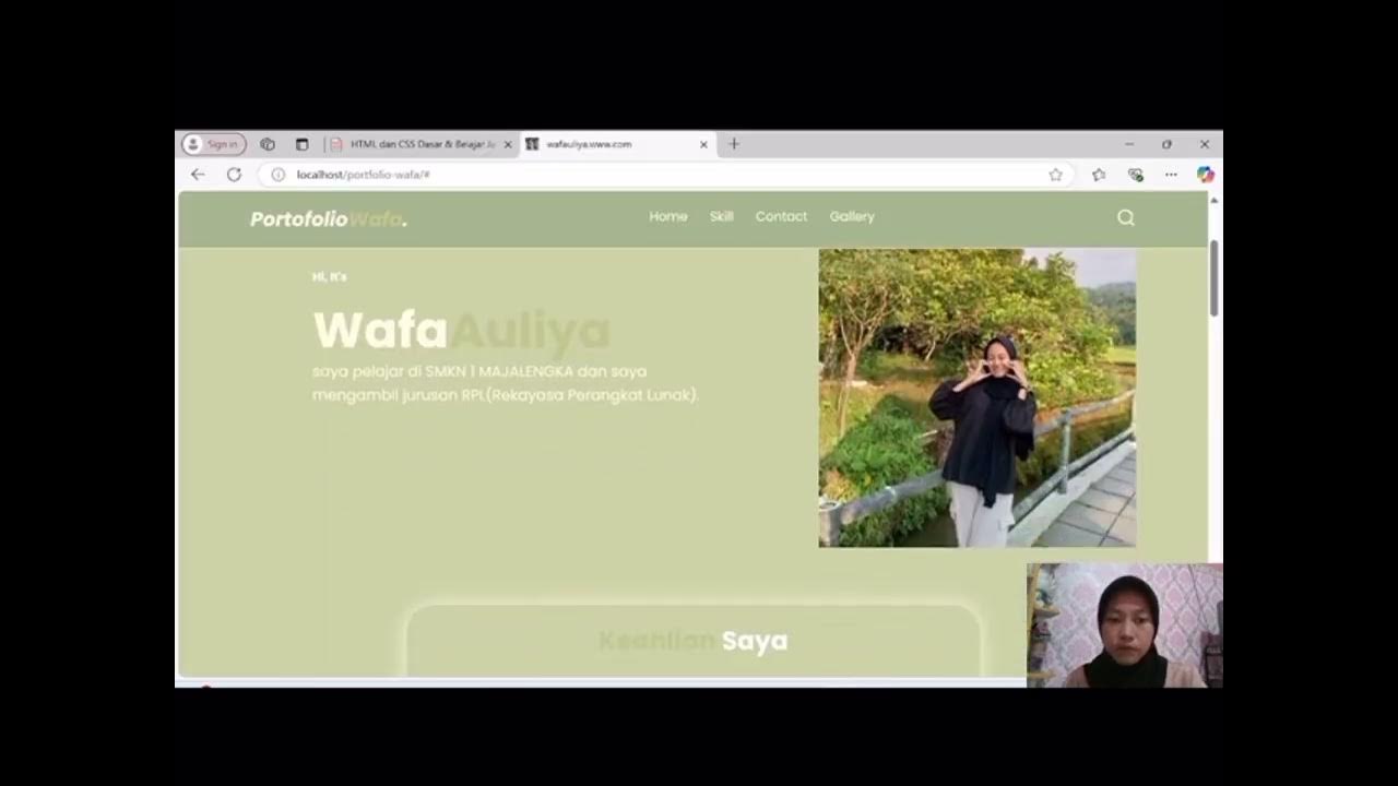 Website Portofolio Menggunakan HTML,CSS dan Javascript - YouTube