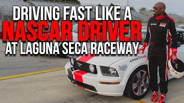 DRIVING FAST like a NASCAR DRIVER at Laguna Seca Raceway - TJ Millionaire Mentor