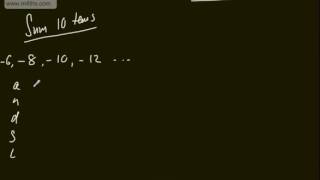 Core 1 - Sequences and Series (3) --  Introduction to Arithmetic Series