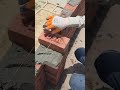 the process of installing bricks is very easy to build house walls #construction #brick #shorts