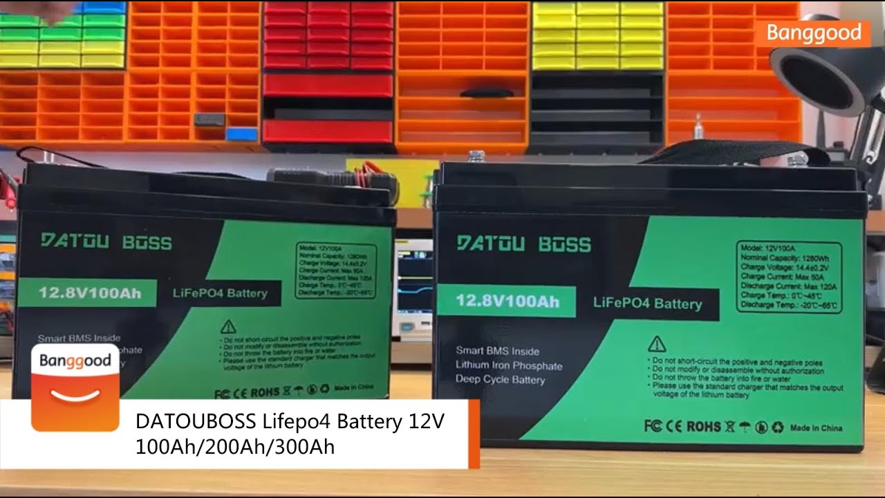 DATOUBOSS Lifepo4 Battery 12V 100Ah/200Ah/300Ah - Shop on Banggood