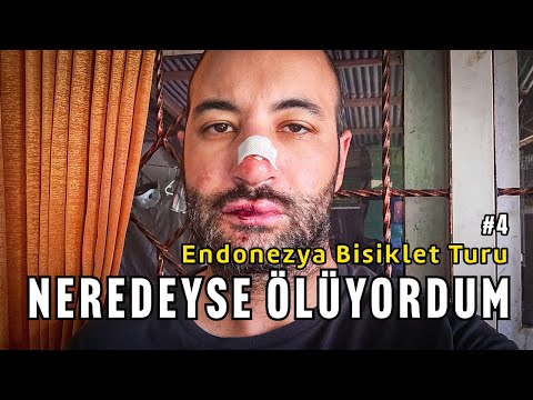 Endonezya'da Kaza Yaptım (Endonezya Bisiklet Turu - 4) #bisikletturu